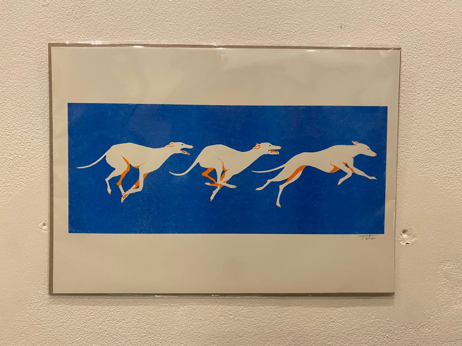 Greyhounds Racing by TinTin Art